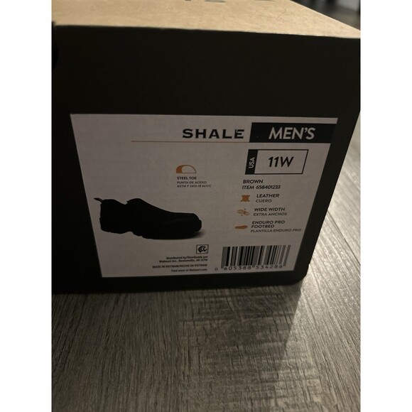 Brahma Men’s Work Shoes Shale Slip On Leather Steel Toe Brown Size 9, 10, 11 - Picture 14 of 15